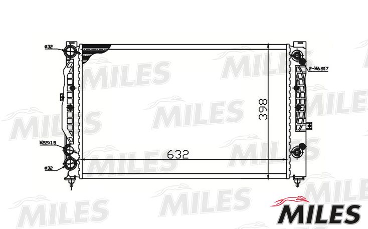 ACRM141 MILES Радиатор, охлаждение двигателя