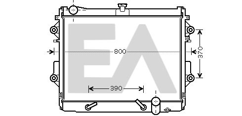 31R71242 EACLIMA Радиатор, охлаждение двигателя