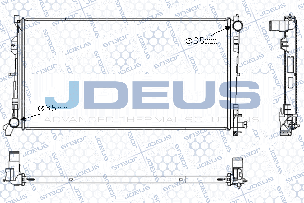 M053007A JDEUS Радиатор, охлаждение двигателя