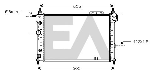 31R54148 EACLIMA Радиатор, охлаждение двигателя