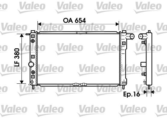 734765 VALEO Радиатор, охлаждение двигателя