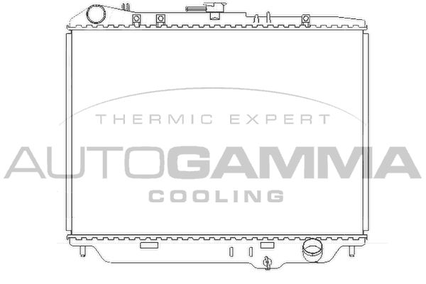 102127 AUTOGAMMA Радиатор, охлаждение двигателя