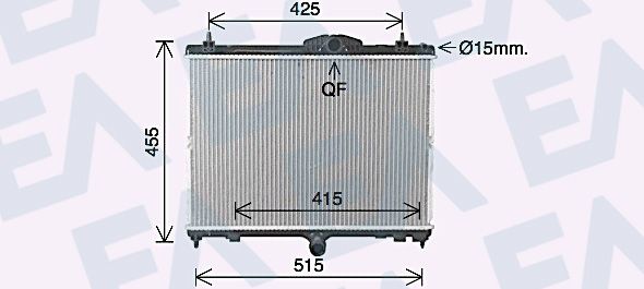 31R55128 EACLIMA Радиатор, охлаждение двигателя