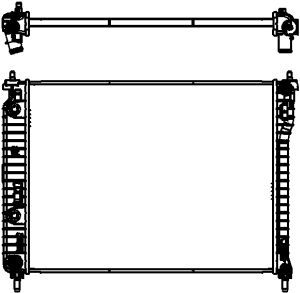 35718501 SAKURA Automotive Радиатор, охлаждение двигателя