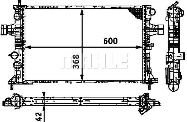 WG2183459 WILMINK GROUP Радиатор, охлаждение двигателя