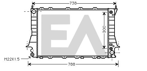 31R02079 EACLIMA Радиатор, охлаждение двигателя