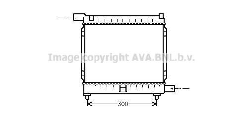 MS2039 AVA QUALITY COOLING Радиатор, охлаждение двигателя