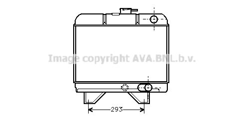 PE2018 AVA QUALITY COOLING Радиатор, охлаждение двигателя