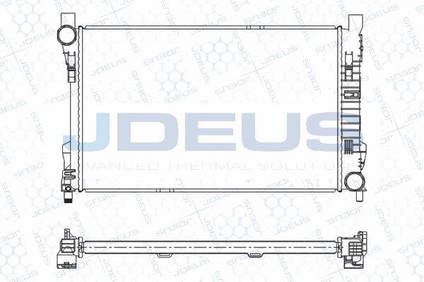 M0170550 JDEUS Радиатор, охлаждение двигателя