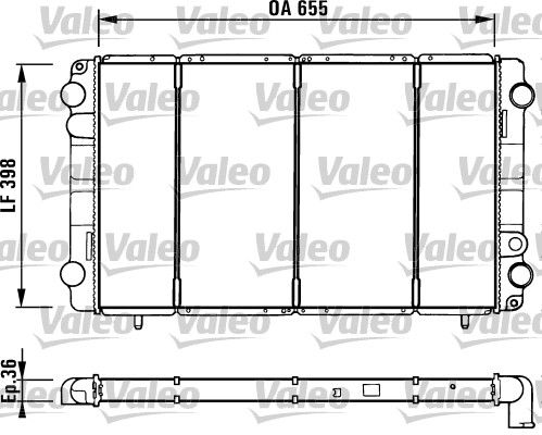 730944 VALEO Радиатор, охлаждение двигателя