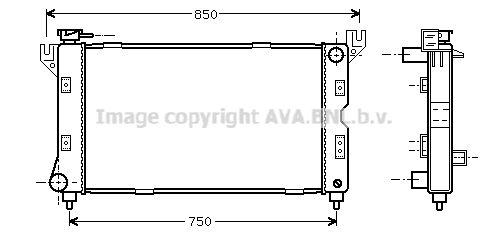 CR2085 AVA QUALITY COOLING Радиатор, охлаждение двигателя