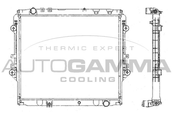 107986 AUTOGAMMA Радиатор, охлаждение двигателя