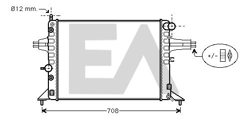 31R54184 EACLIMA Радиатор, охлаждение двигателя