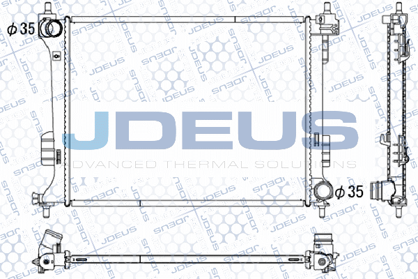 054M37 JDEUS Радиатор, охлаждение двигателя