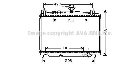 MZ2213 AVA QUALITY COOLING Радиатор, охлаждение двигателя