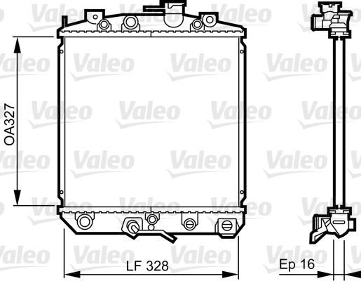 731623 VALEO Радиатор, охлаждение двигателя