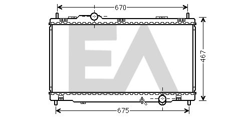 31R71244 EACLIMA Радиатор, охлаждение двигателя