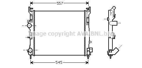 RTA2362 AVA QUALITY COOLING Радиатор, охлаждение двигателя