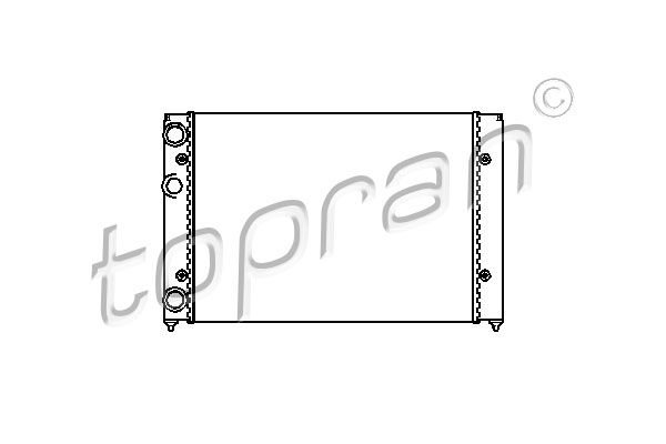 103985 TOPRAN Радиатор, охлаждение двигателя