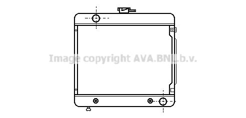 MS2024 AVA QUALITY COOLING Радиатор, охлаждение двигателя