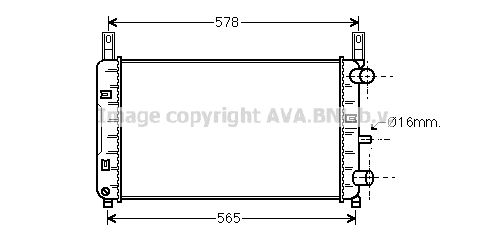 FD2117 PRASCO Радиатор, охлаждение двигателя