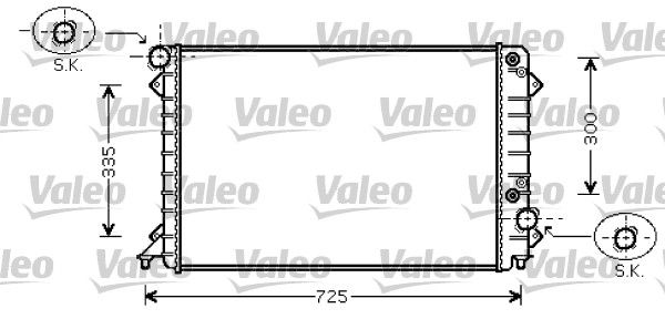 734755 VALEO Радиатор, охлаждение двигателя