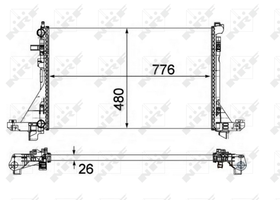 WG1723433 WILMINK GROUP Радиатор, охлаждение двигателя