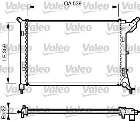 734326 VALEO Радиатор, охлаждение двигателя