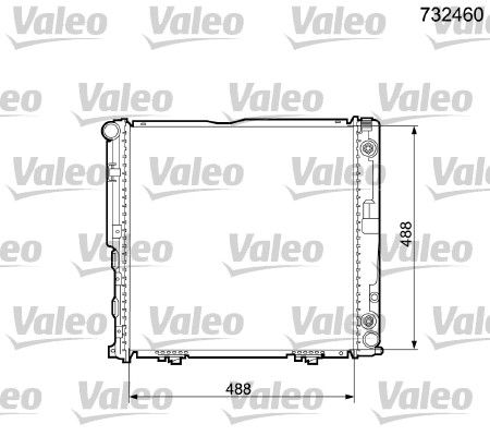 732460 VALEO Радиатор, охлаждение двигателя