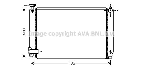 TO2462 AVA QUALITY COOLING Радиатор, охлаждение двигателя