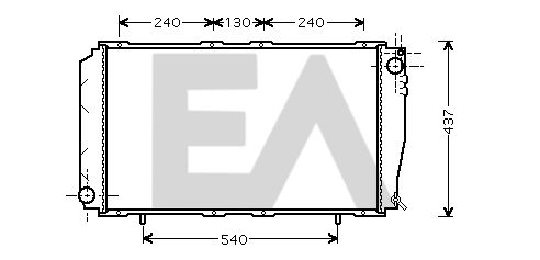 31R68020 EACLIMA Радиатор, охлаждение двигателя