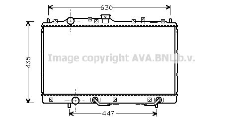 MT2114 AVA QUALITY COOLING Радиатор, охлаждение двигателя