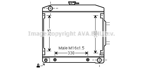 MS2032 PRASCO Радиатор, охлаждение двигателя