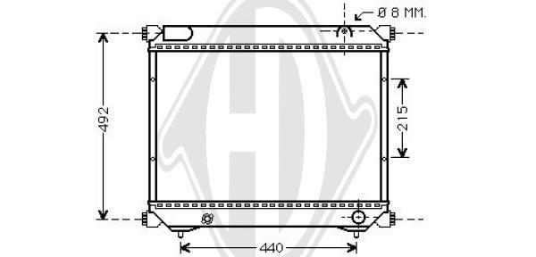 DCM3091 DIEDERICHS Радиатор, охлаждение двигателя