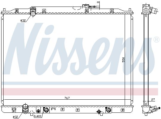 68151 NISSENS Радиатор, охлаждение двигателя