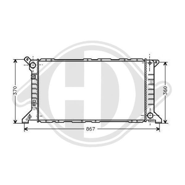 DCM2050 DIEDERICHS Радиатор, охлаждение двигателя