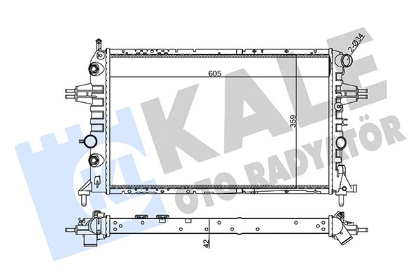 355610 KALE OTO RADYATÖR Радиатор, охлаждение двигателя