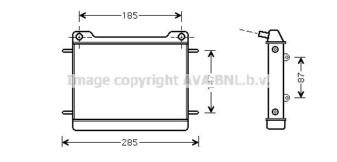 MS2347 AVA QUALITY COOLING Радиатор, охлаждение двигателя