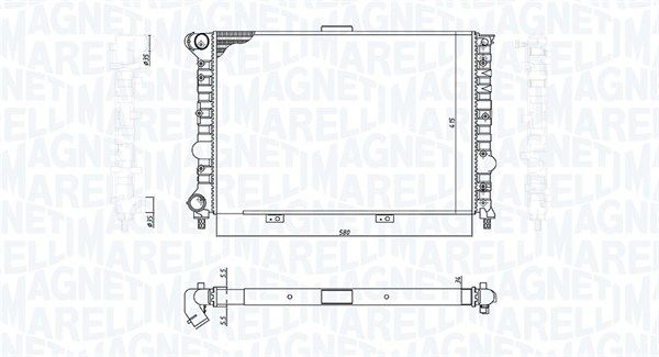 350213184900 MAGNETI MARELLI Радиатор, охлаждение двигателя