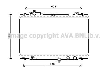 TO2666 AVA QUALITY COOLING Радиатор, охлаждение двигателя