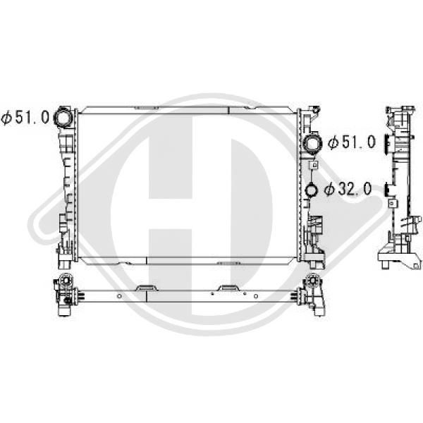 DCM3914 DIEDERICHS Радиатор, охлаждение двигателя