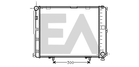 31R50022 EACLIMA Радиатор, охлаждение двигателя