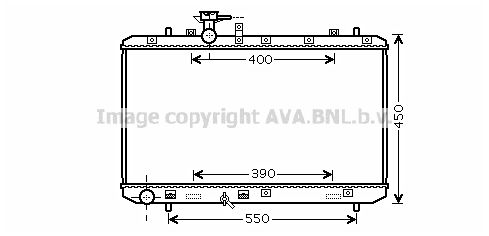 SZ2084 AVA QUALITY COOLING Радиатор, охлаждение двигателя