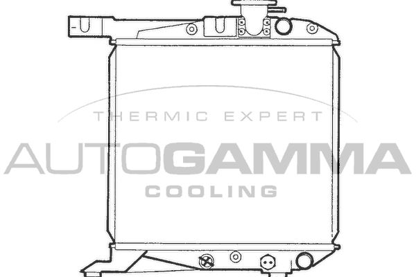 100412 AUTOGAMMA Радиатор, охлаждение двигателя