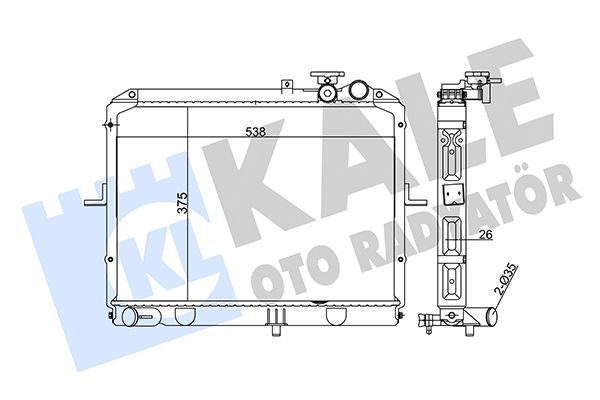 369900 KALE OTO RADYATÖR Радиатор, охлаждение двигателя