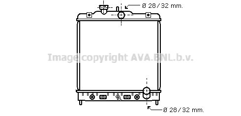 HD2122 AVA QUALITY COOLING Радиатор, охлаждение двигателя