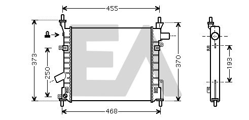 31R22082 EACLIMA Радиатор, охлаждение двигателя