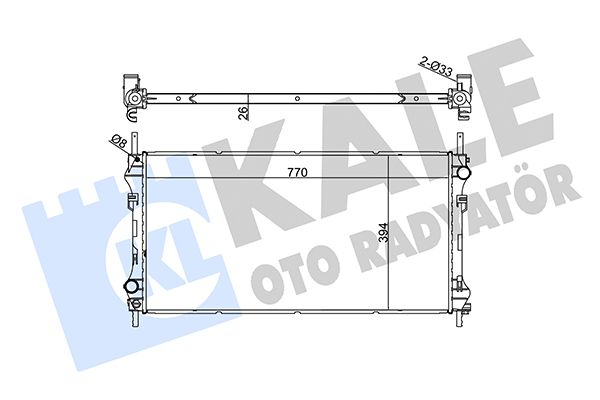 346115 KALE OTO RADYATÖR Радиатор, охлаждение двигателя