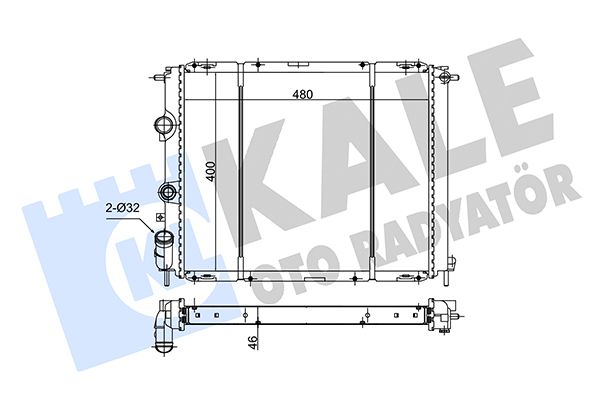 162400 KALE OTO RADYATÖR Радиатор, охлаждение двигателя