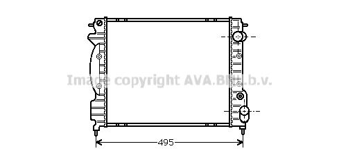 RT2130 AVA QUALITY COOLING Радиатор, охлаждение двигателя